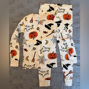 Carter's Halloween Pajama Set - White, Orange, Black
